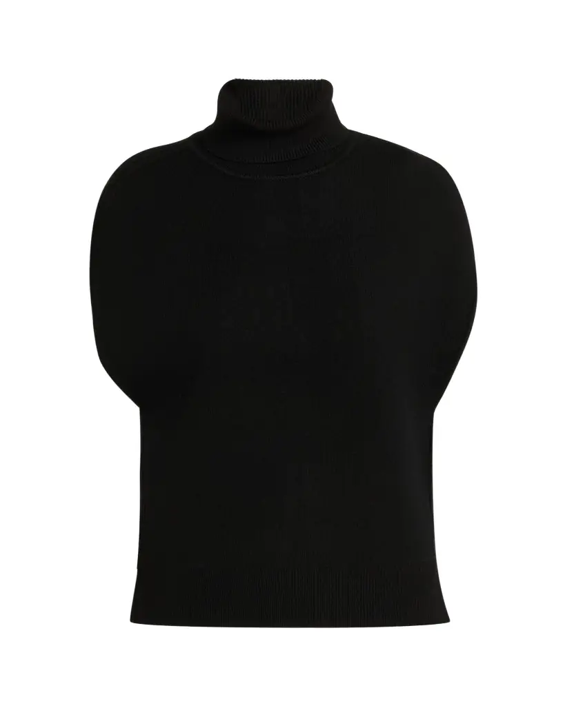 Toteme Double-Knitted Turtleneck Cape
