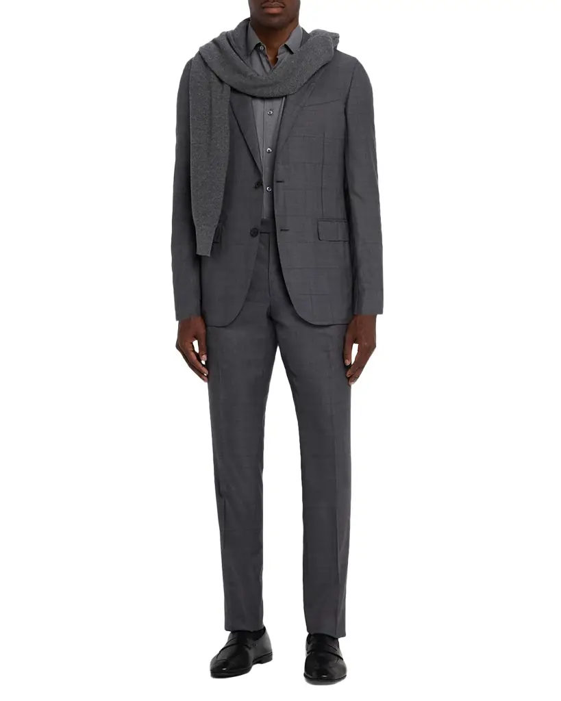 ZEGNA Men 's Tonal Plaid 15milmil15 Wool Suit
