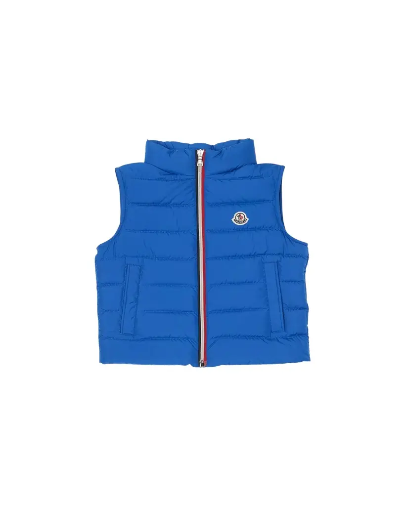 Moncler Boy's Ertavete Tricolor Zip Tape Vest, Size 4- - Women's Clothing