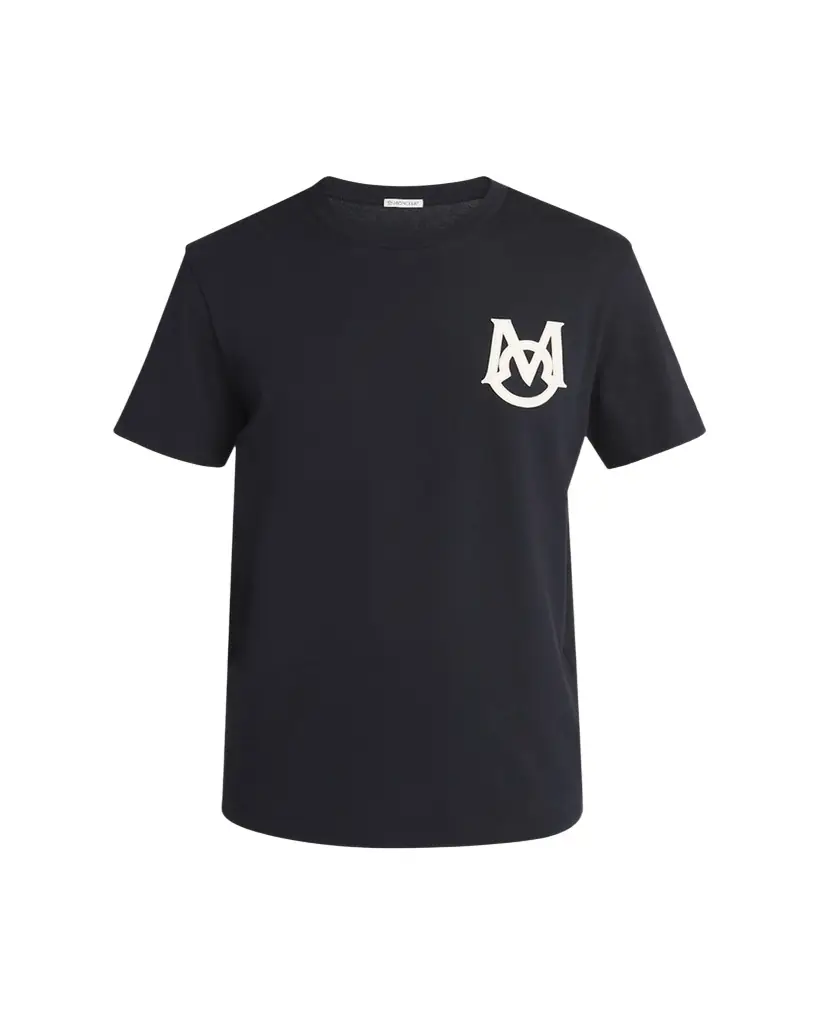 Moncler Men's Monogram Applique Crewneck T-Shirt