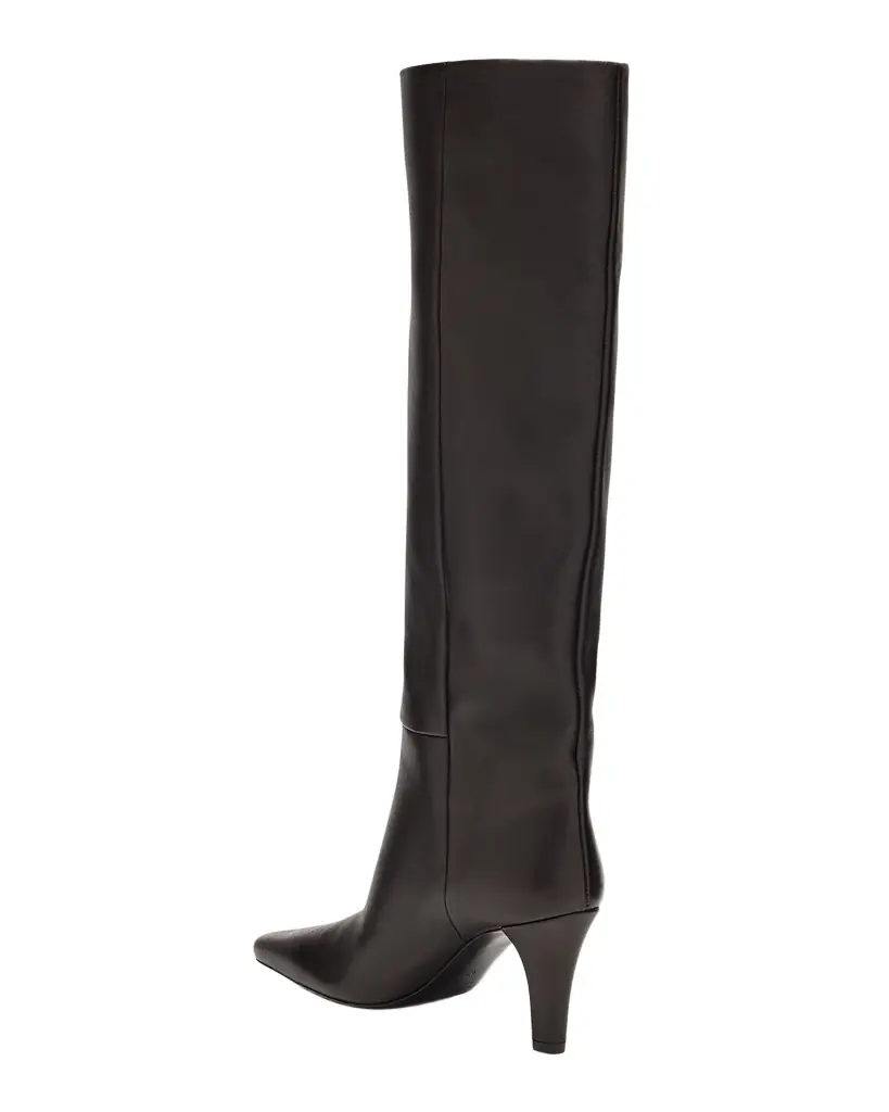 Saint Laurent Jill Smooth Leather Knee-High Boots