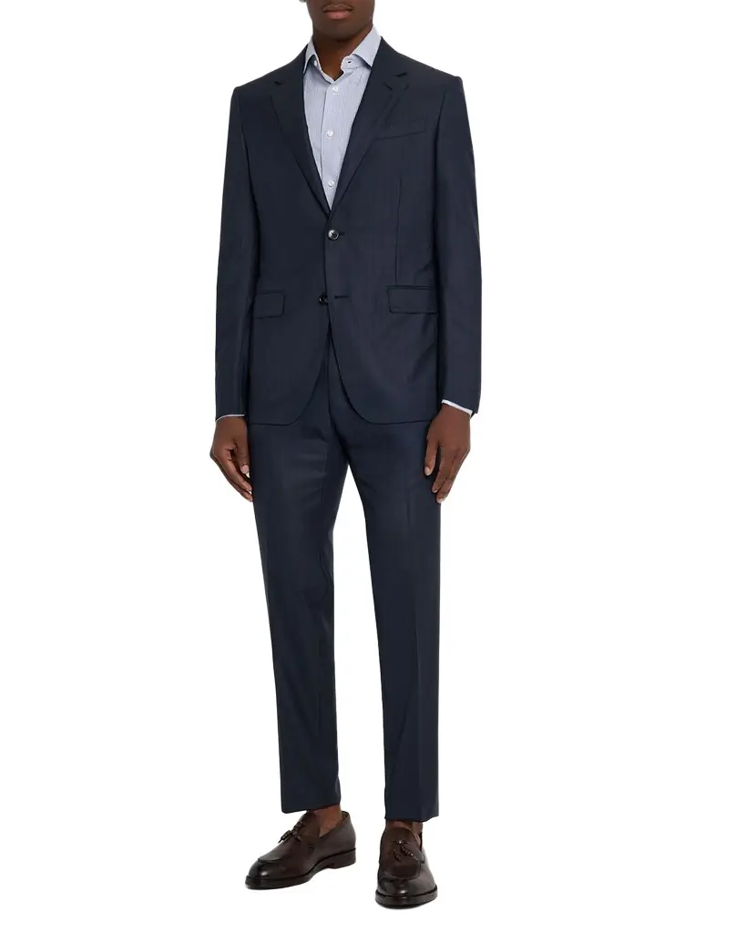 ZEGNA Men's Tonal Stripe Wool Two-Piece Suit