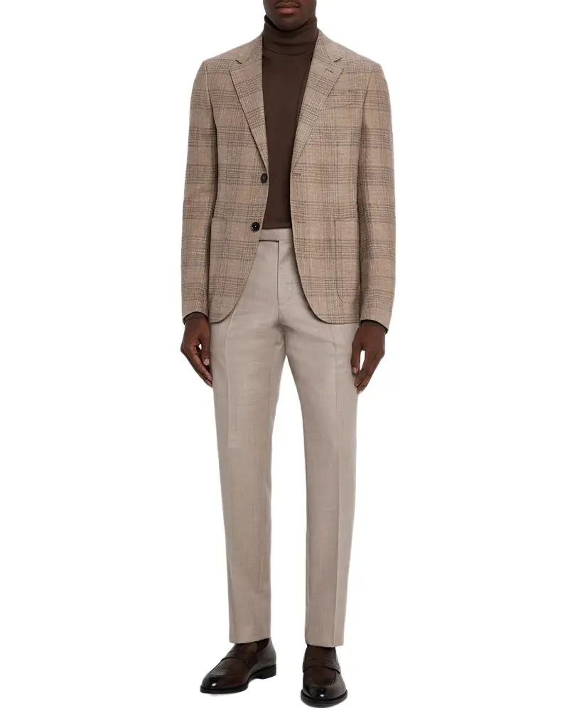 ZEGNA Men's Winter Crossover Large Plaid Sport Coat