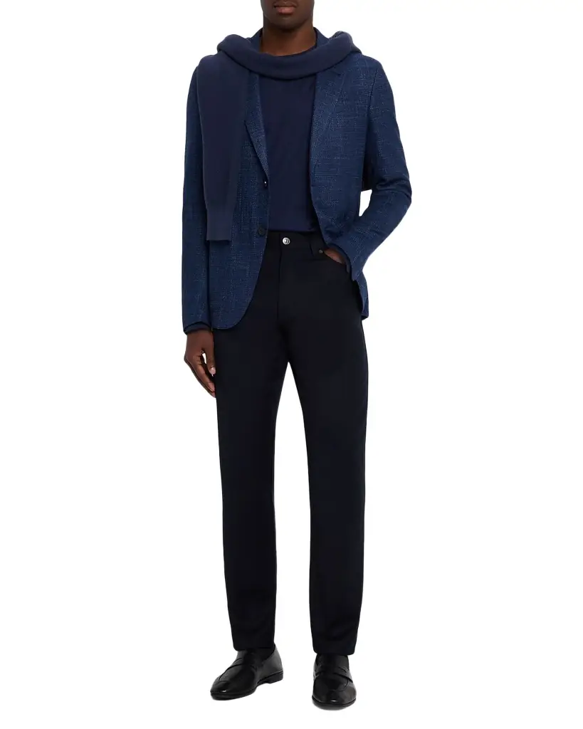 ZEGNA Men's Textured Winter Crossover Blazer