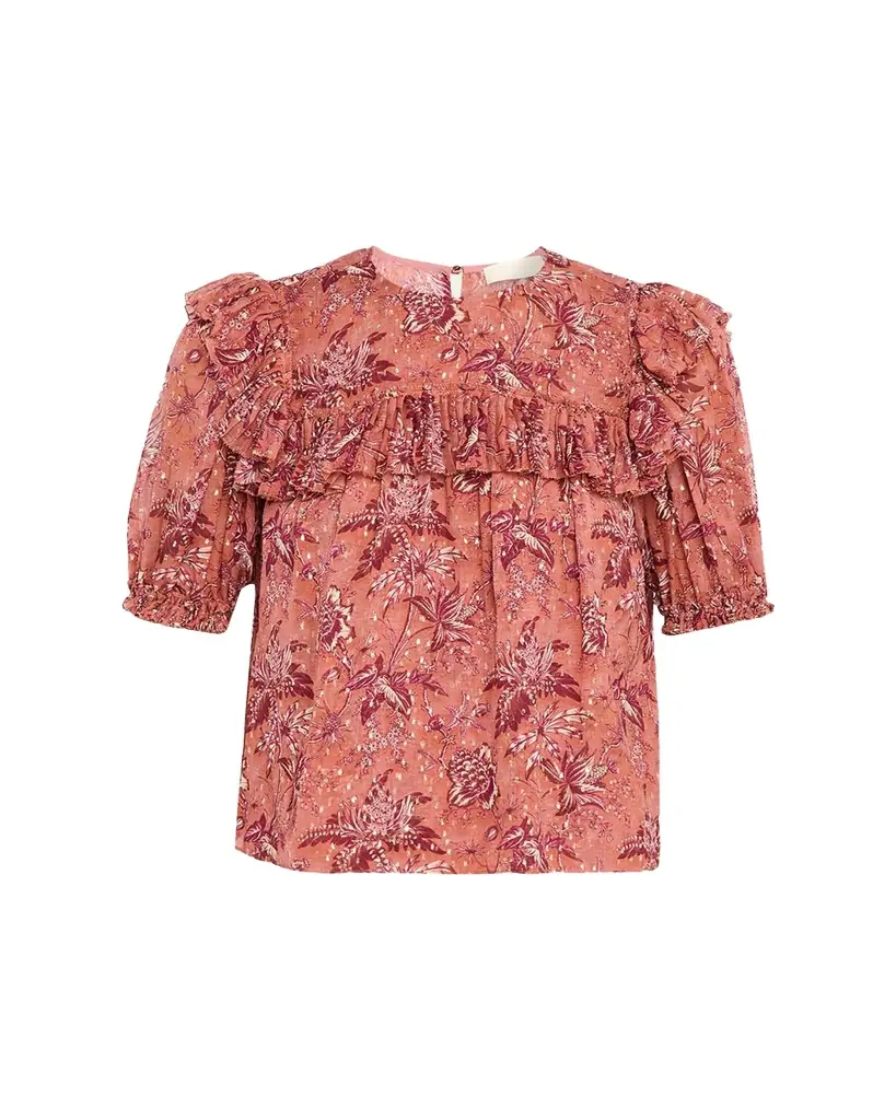 Ulla Johnson Jodie Puff-Sleeve Blouse