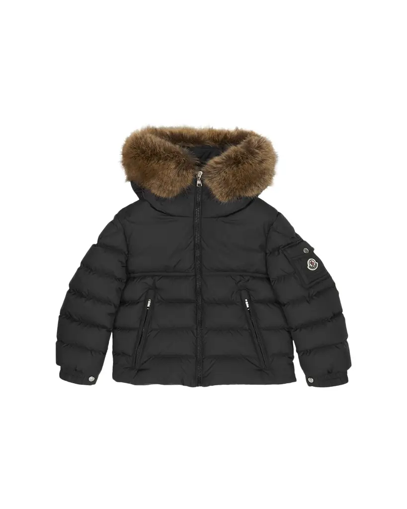 Moncler Boy's Faux Fur Hooded Puffer Jacket, Size 8-14 - Women's Clothing
