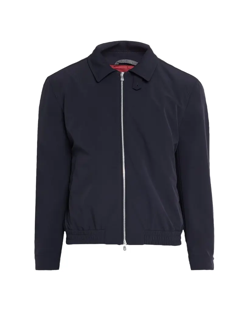 Brunello Cucinelli Men's Nylon Full-Zip Blouson Jacket