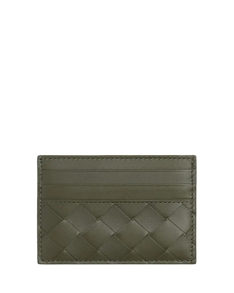 Bottega Veneta Men's Intrecciato Leather Card Case