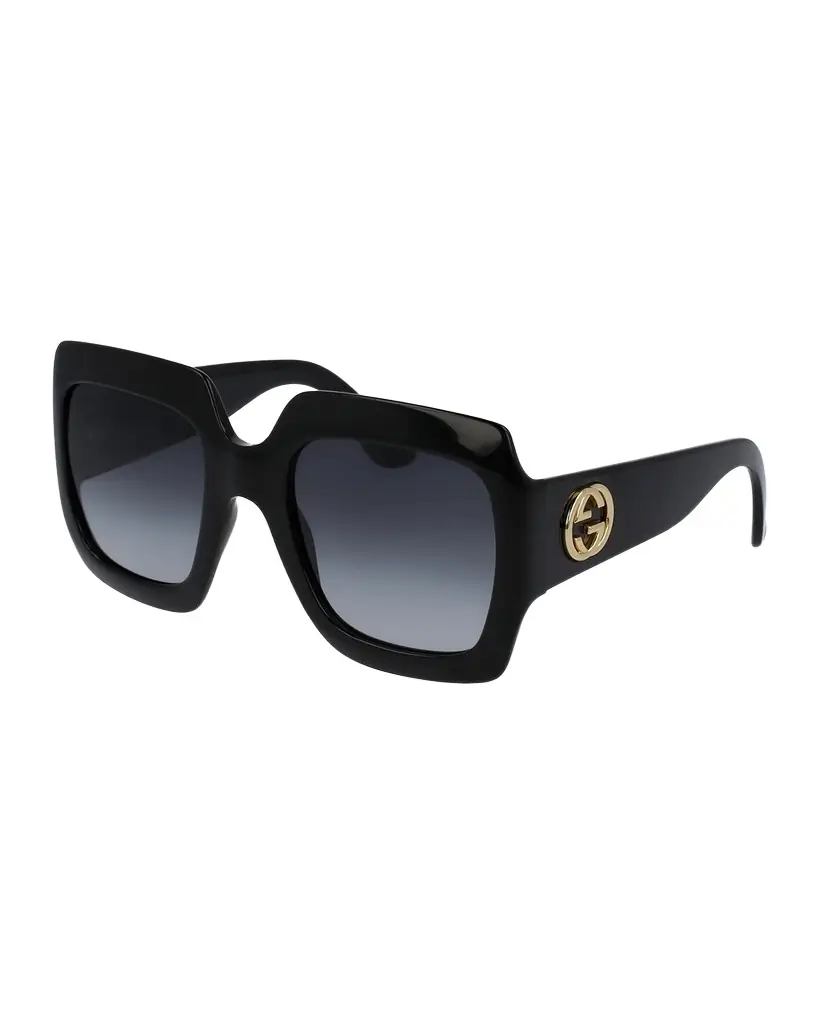 Gucci Oversized Square Sunglasses, Black