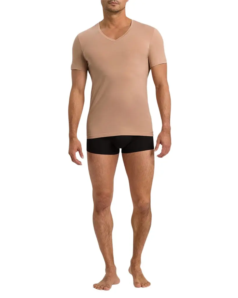 Hanro Cotton Superior V-Neck T-Shirt