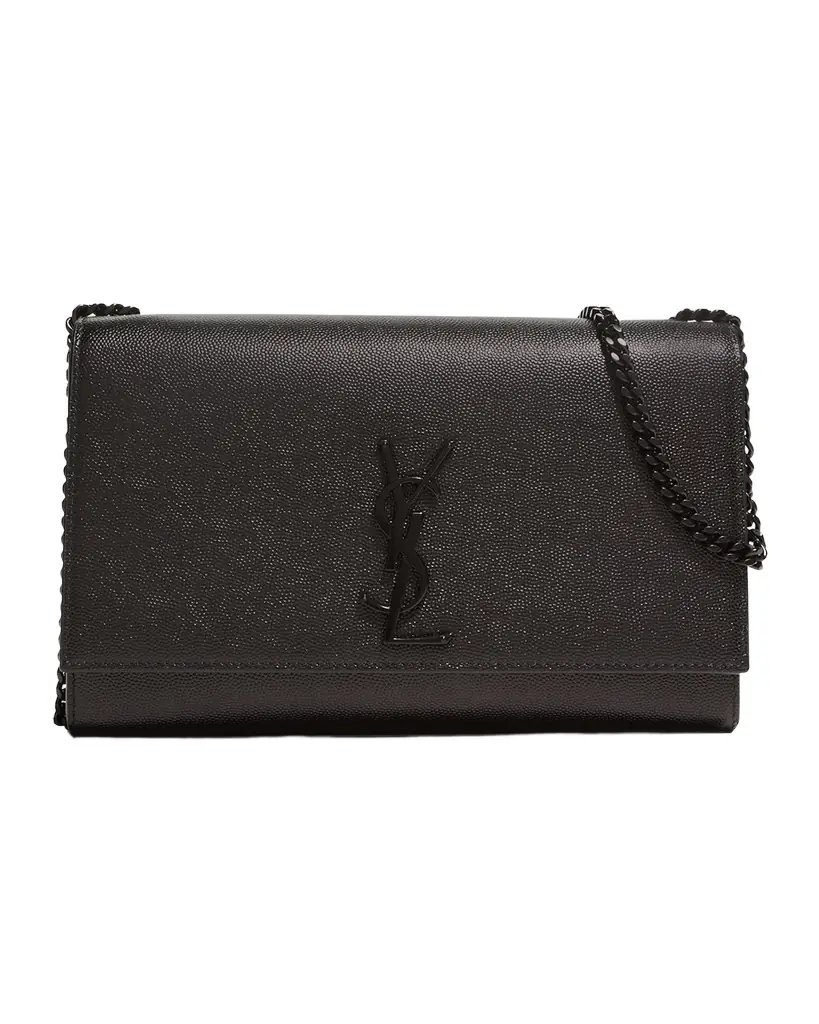 Saint Laurent Kate Medium YSL Crossbody Bag in Grained Leather