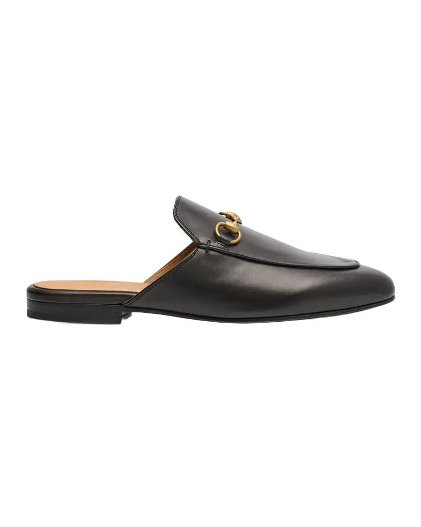 Gucci Princetown Leather Mules