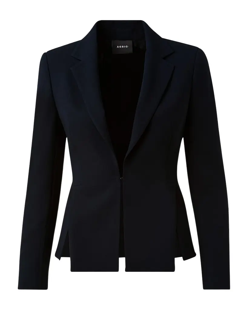 Akris Ocelia Slit Crepe Jacket