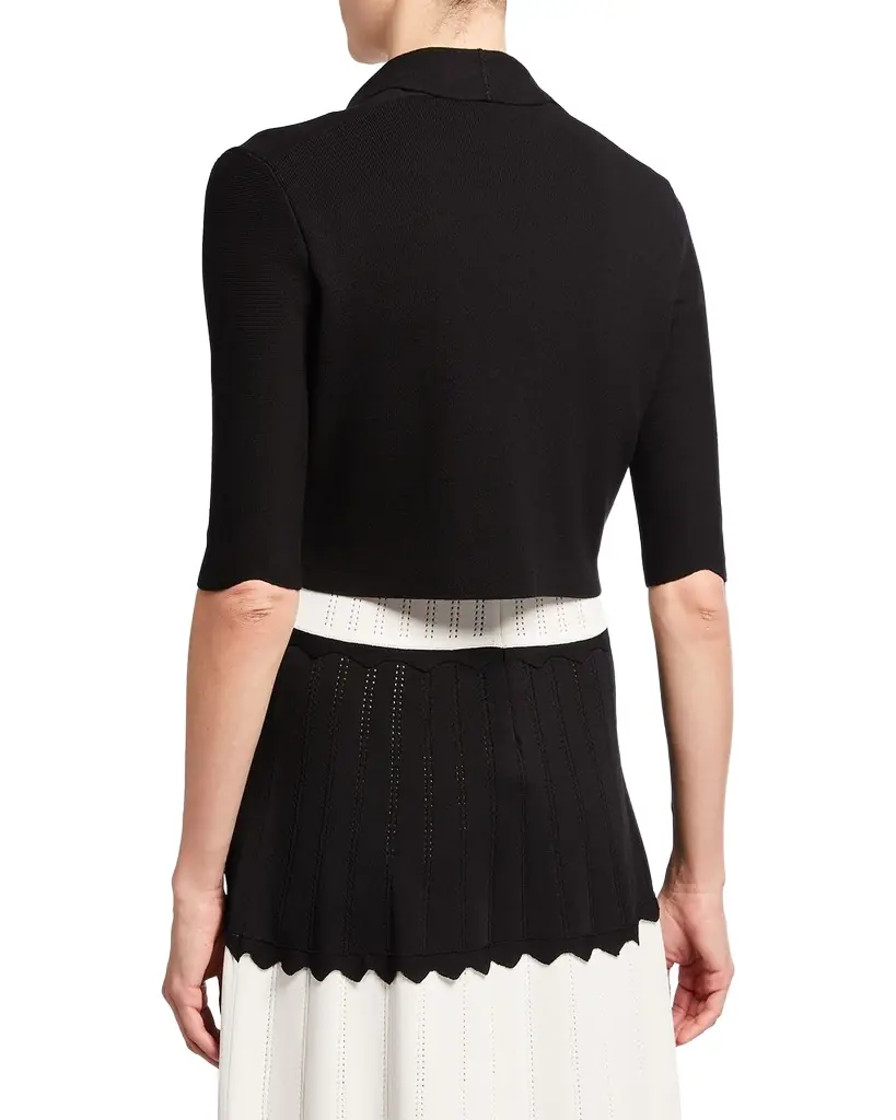 Lela Rose Scalloped Bolero Cardigan