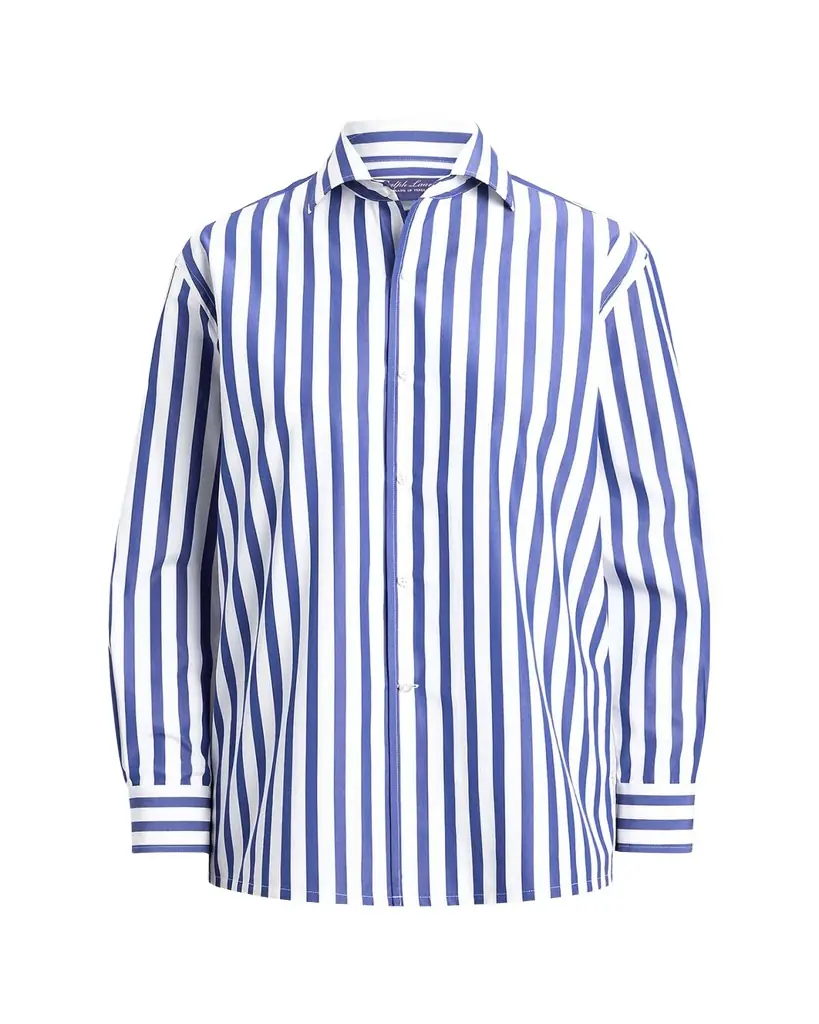 Ralph Lauren Collection Capri Relaxed-Fit Striped Cotton Shirt