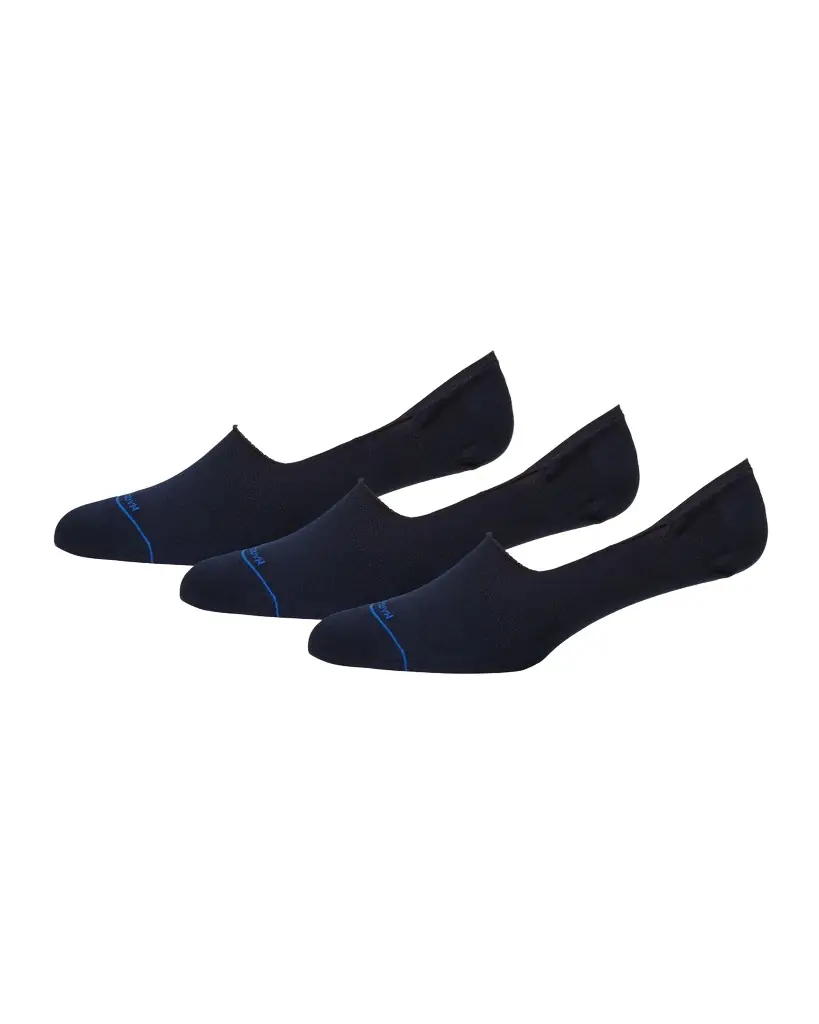 Marcoliani Men 's Invisible 3-Pack No-Show Cotton Socks