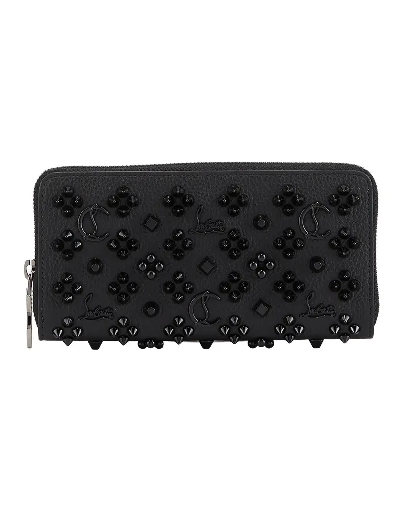 Christian Louboutin Panettone Wallet in Leather with Loubinthesky Spikes