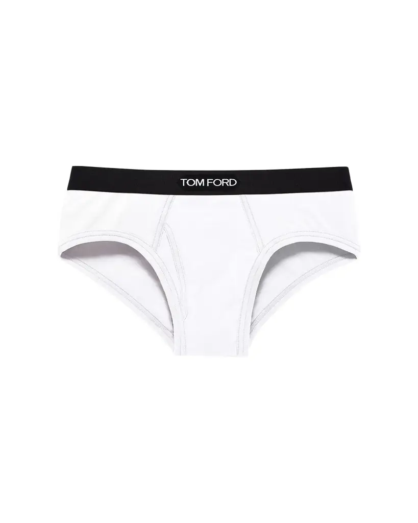TOM FORD Men's Jacquard Logo Cotton Briefs