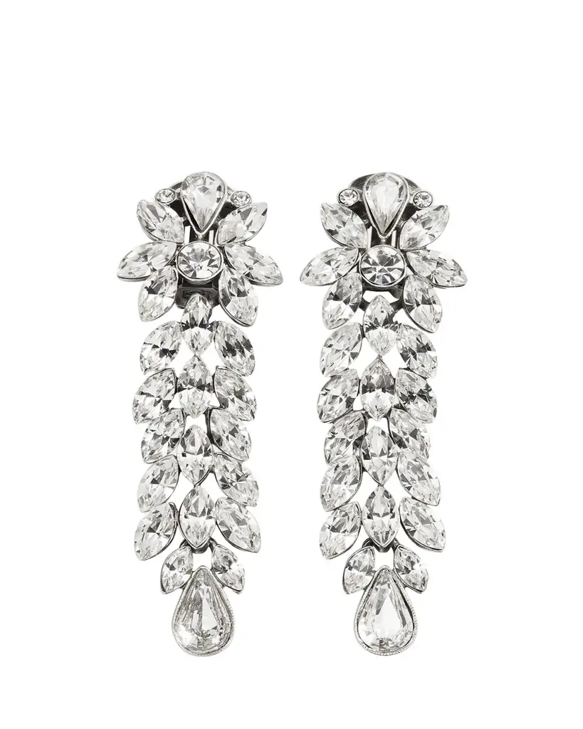 Ben-Amun Large Crystal Drop Earrings