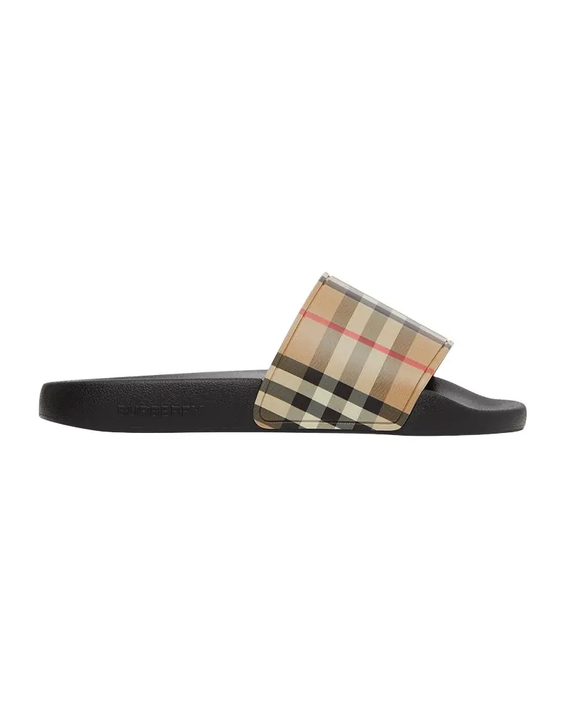 Burberry Furley Vintage Check Slide Sandals