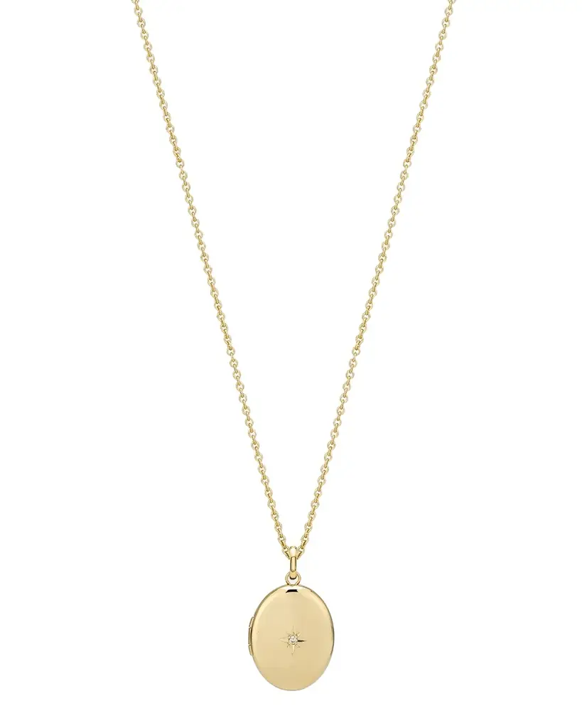 Sarah Chloe 1-Diamond Locket Necklace