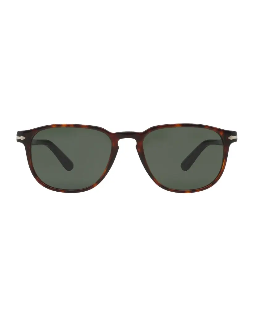 Persol Men 's Square Patterned Acetate Sunglasses
