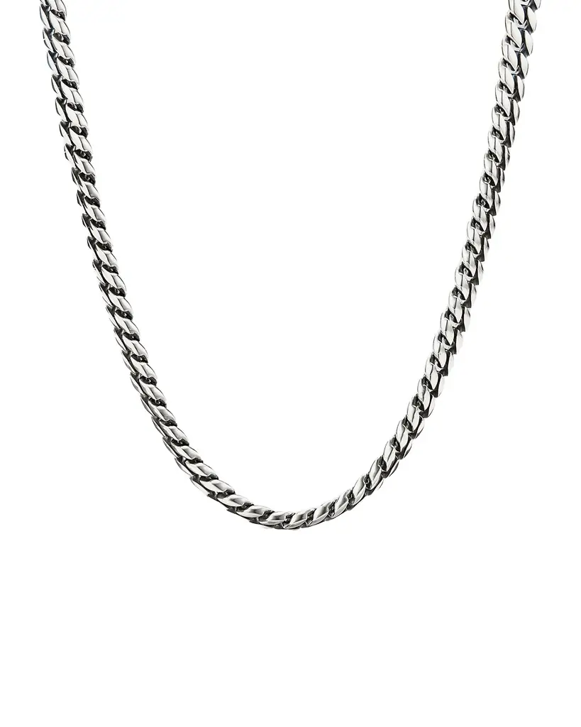 David Yurman 8mm Men 's Curb Chain Necklace in Silver