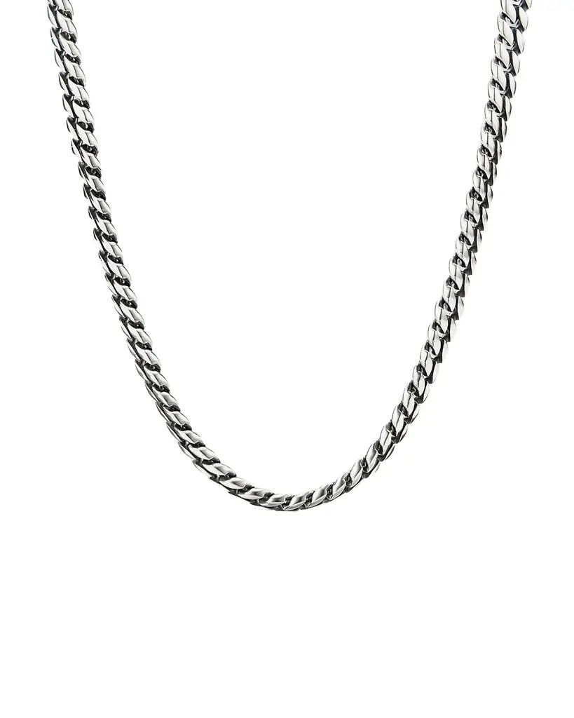 David Yurman 8mm Men 's Curb Chain Necklace in Silver