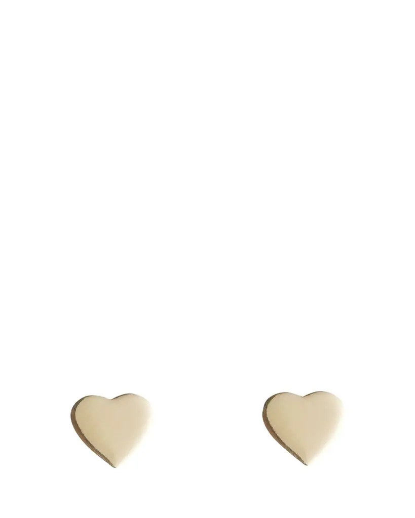 Jennifer Meyer 18k Plain Heart Stud Earrings