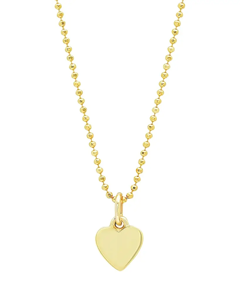Jennifer Meyer 18k Heart Charm Necklace