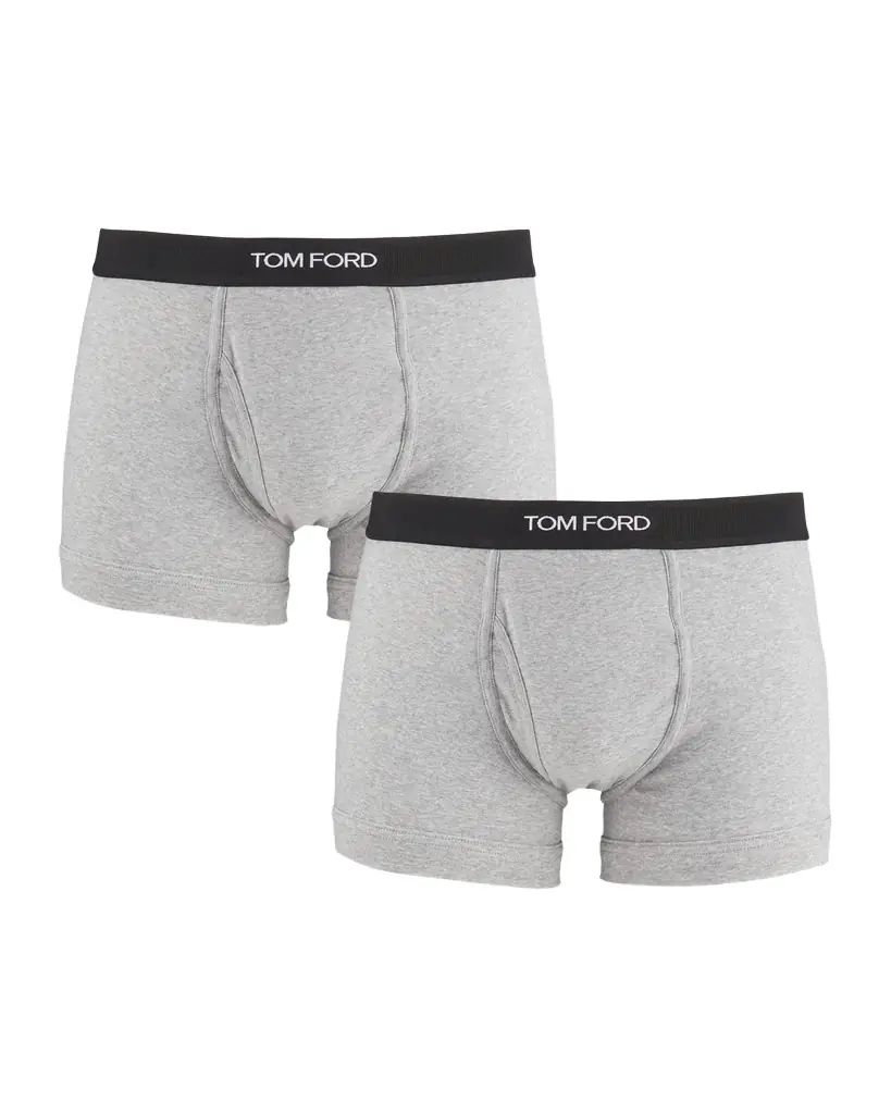 TOM FORD Men 's 2-Pack Solid Jersey Boxer Briefs