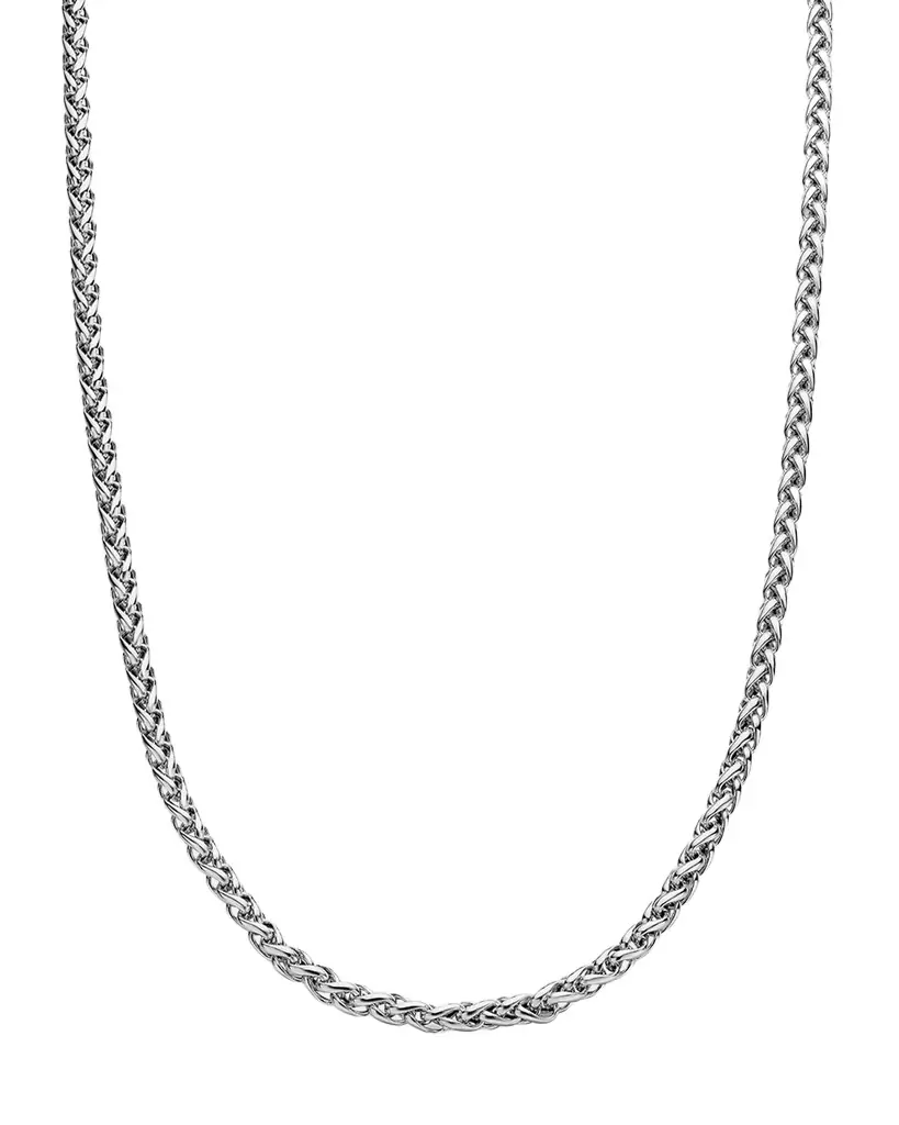 David Yurman Men 's Wheat Chain Necklace in Silver/4mm