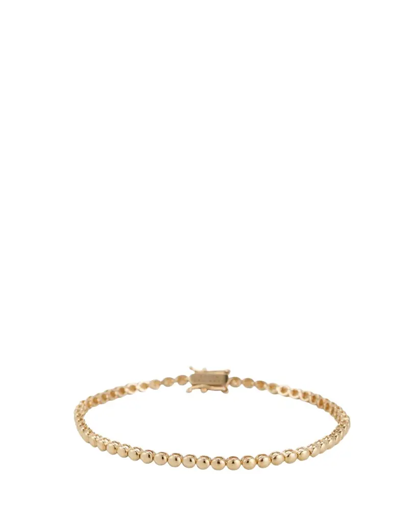 Jennifer Meyer 18k Mini Bezel Tennis Bracelet