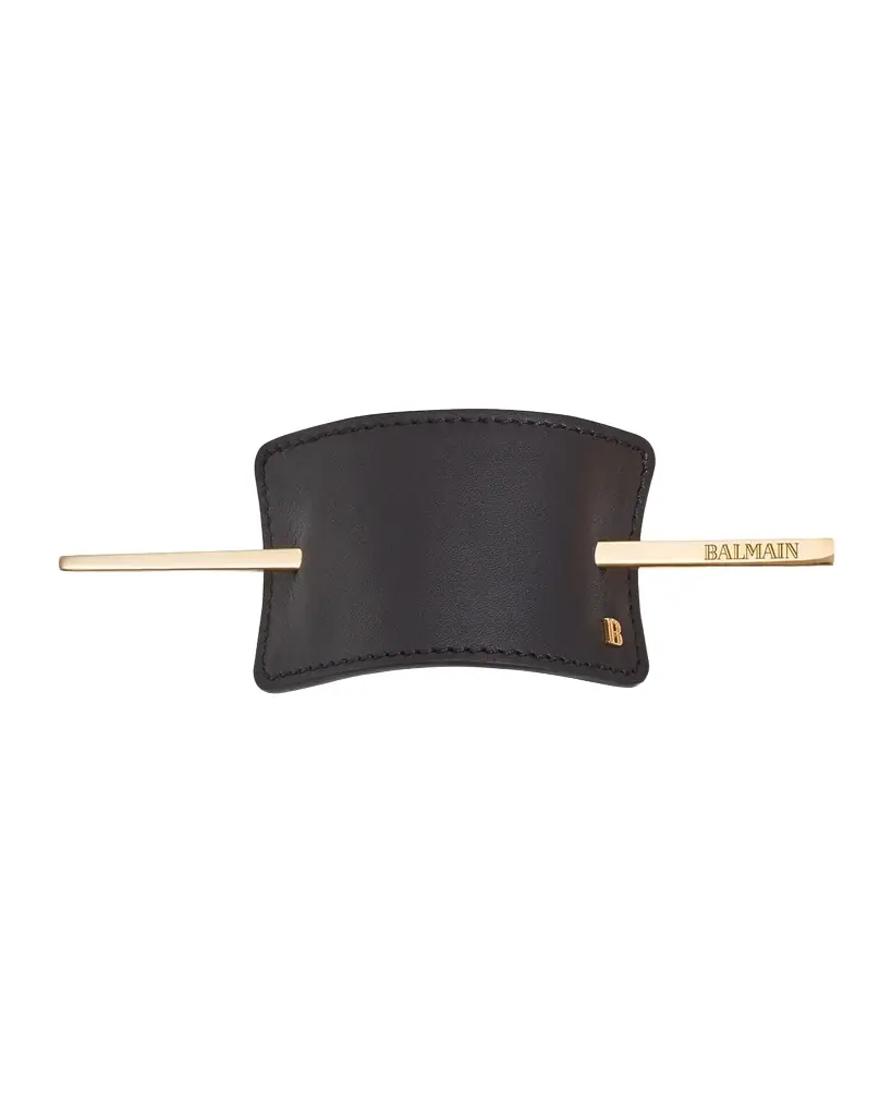 Balmain Hair Leather Hair Barrette