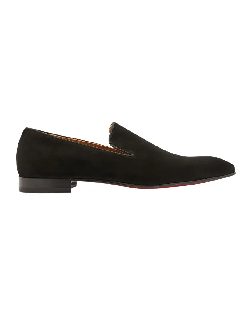 Christian Louboutin Men 's Dandelion Suede Slip-On Loafers