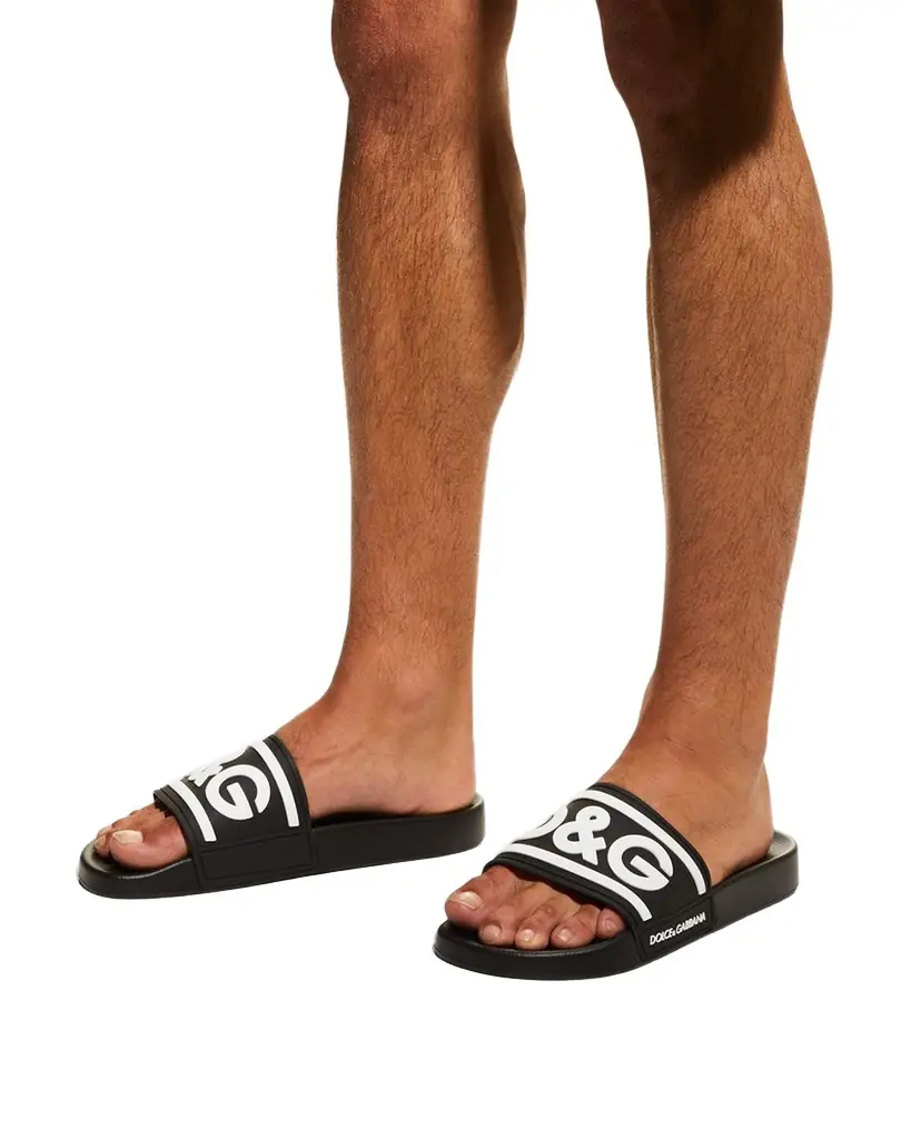 Dolce & Gabbana Men's Logo Pool Slides