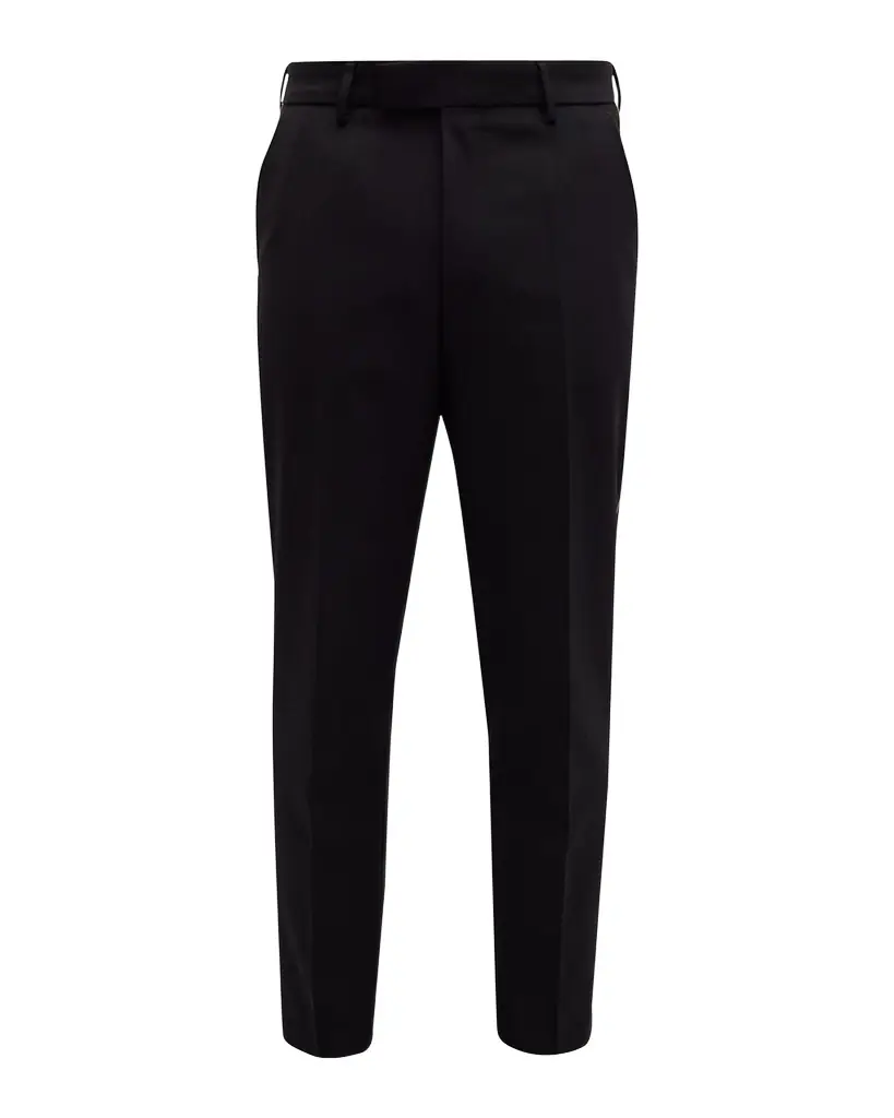 BOSS Men 's Wool-Blend Solid Tuxedo Pants