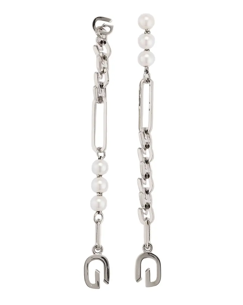 Givenchy G-Link Pearly Drop Earrings