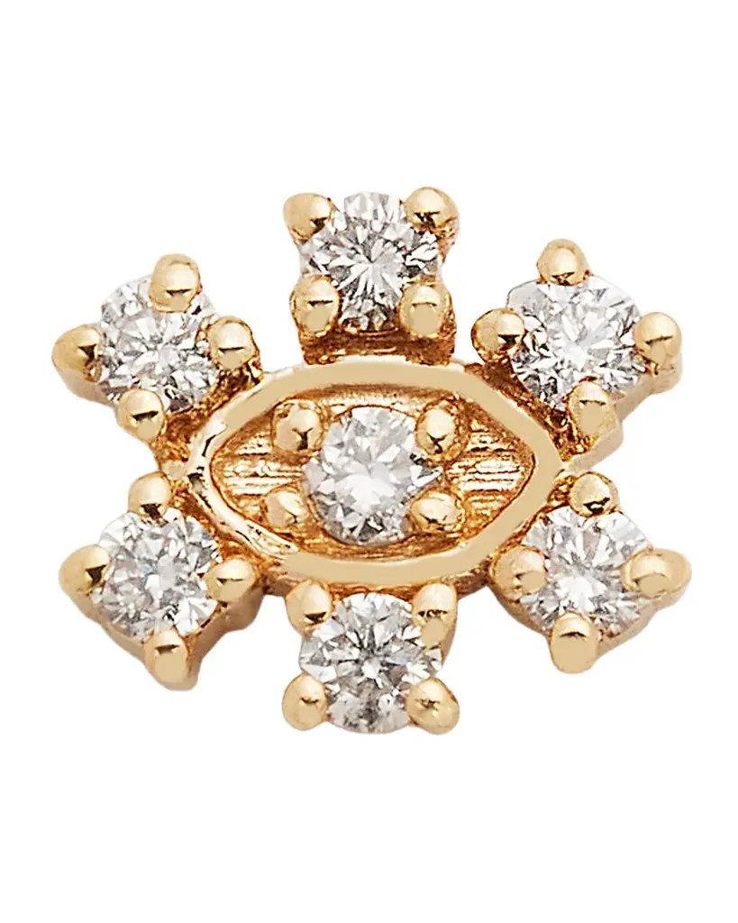 Sydney Evan 14k Gold Diamond Marquise Eye Single Stud Earring
