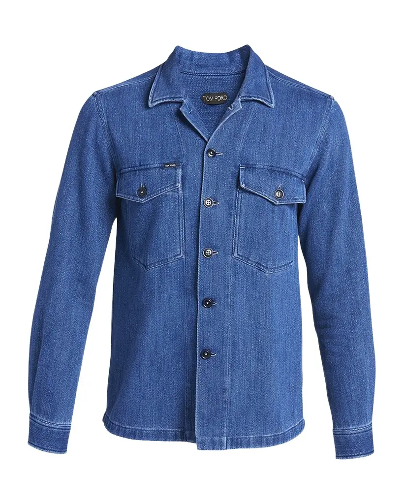 TOM FORD Men 's Denim Overshirt