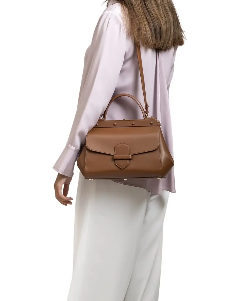 Franzi Margherita Medium Leather Top-Handle Bag
