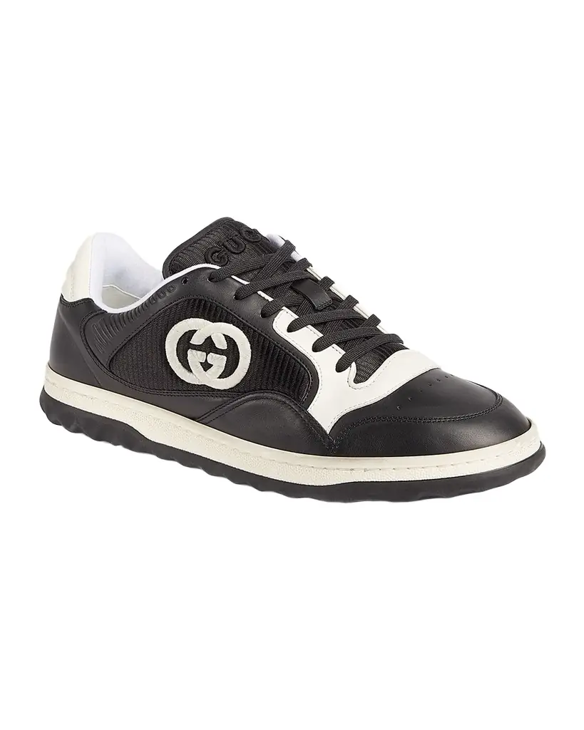 Gucci Men 's Embroidered GG Low-Top Sneakers