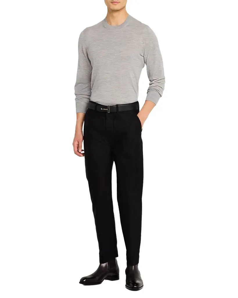 TOM FORD Men 's Fine-Gauge Wool Sweater