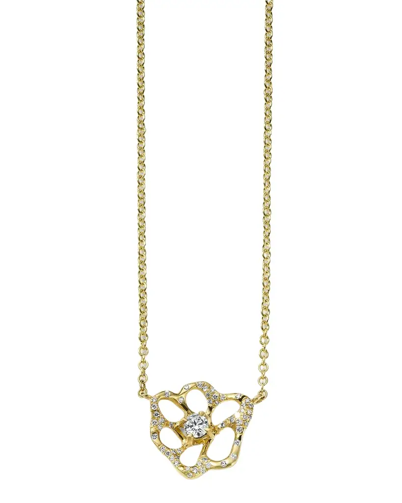 Ippolita 18K Stardust Drizzle Small Flower Necklace with Diamonds