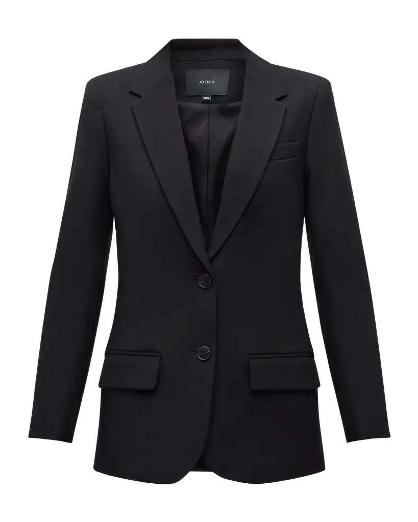 Joseph Jackie Single-Breasted Stretch Wool Blazer