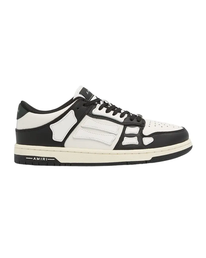 Amiri Skel Bicolor Leather Low-Top Sneakers