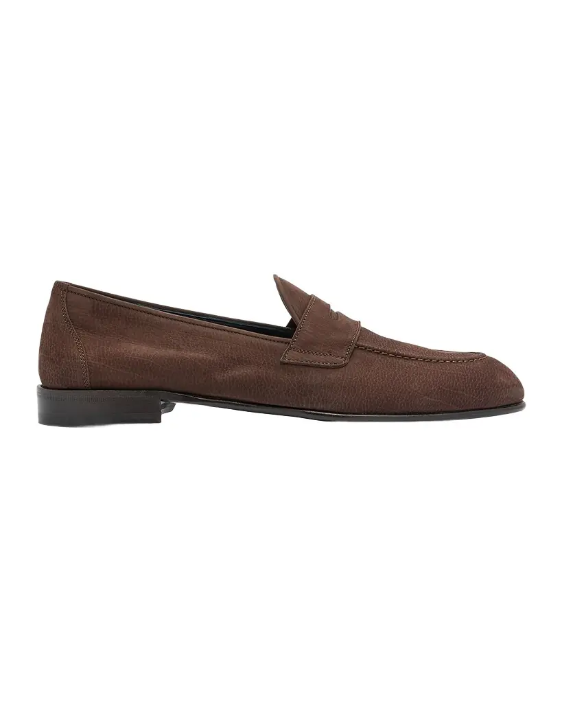 Brioni Men 's Suede Penny Loafers