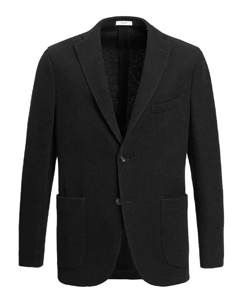 Boglioli Men 's Solid Knit Blazer