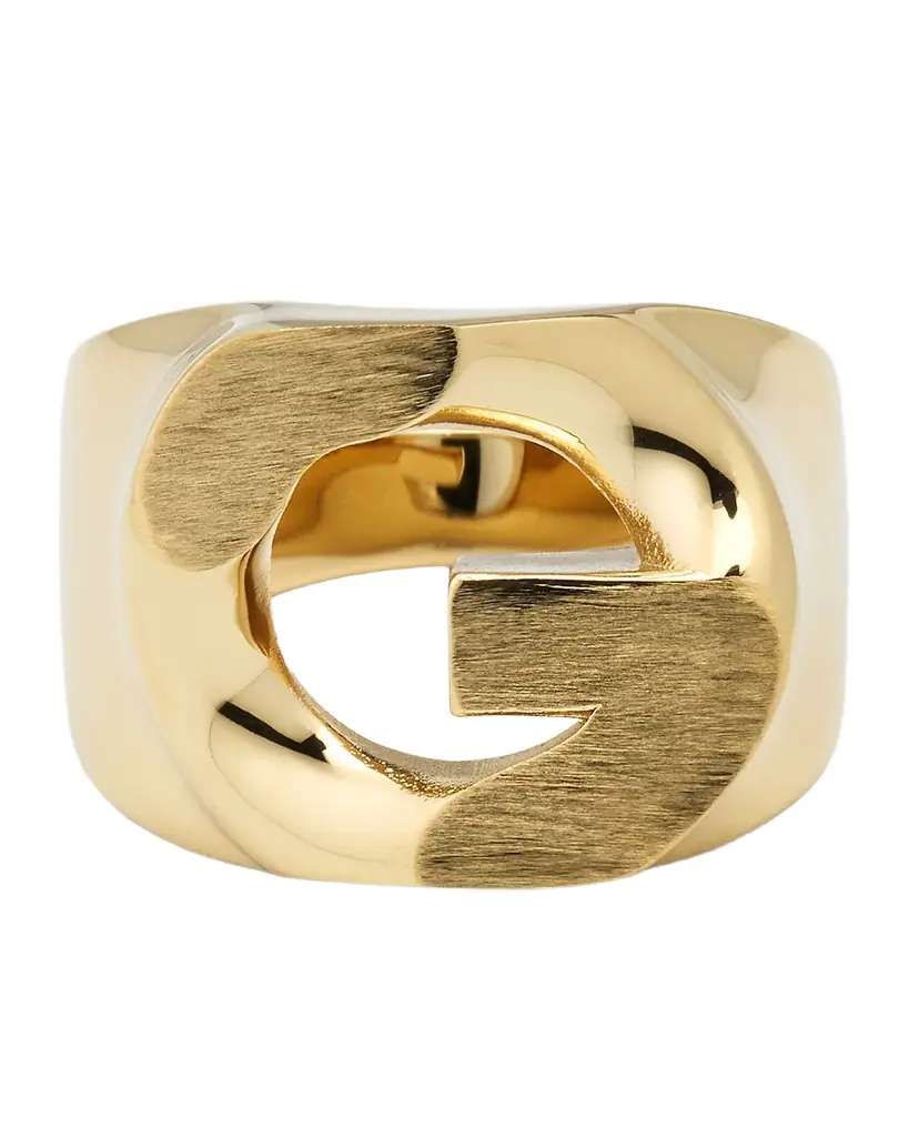 Givenchy G Chain Signet Ring, Golden