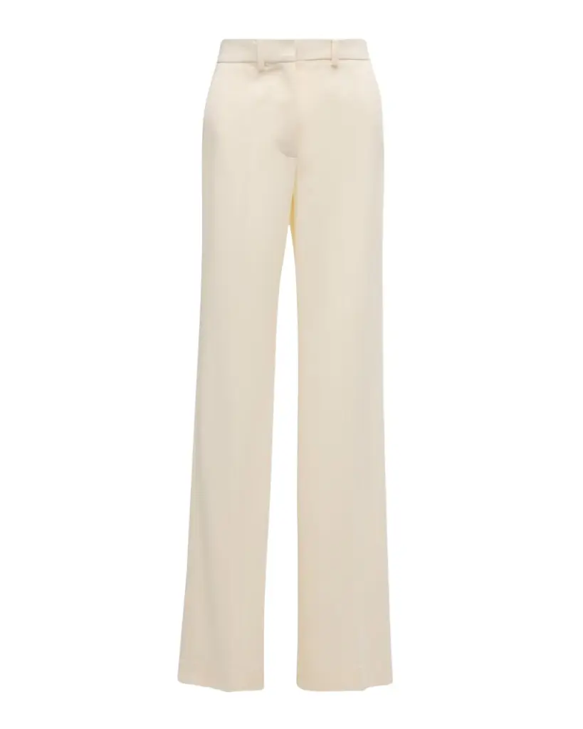 Joseph Morissey Mid-Rise Straight-Leg Cady Pants